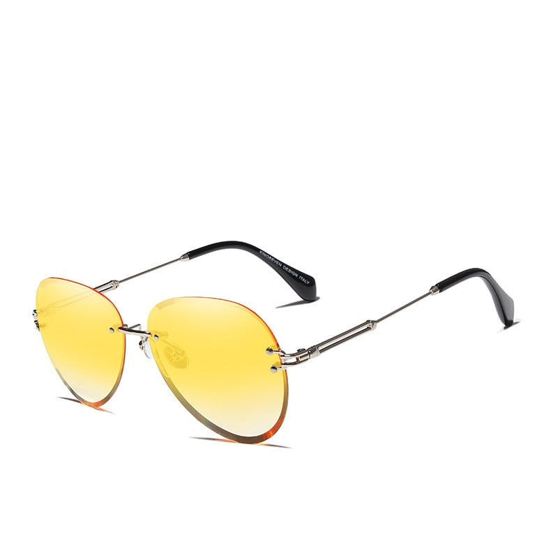 rimless sunglasses for women