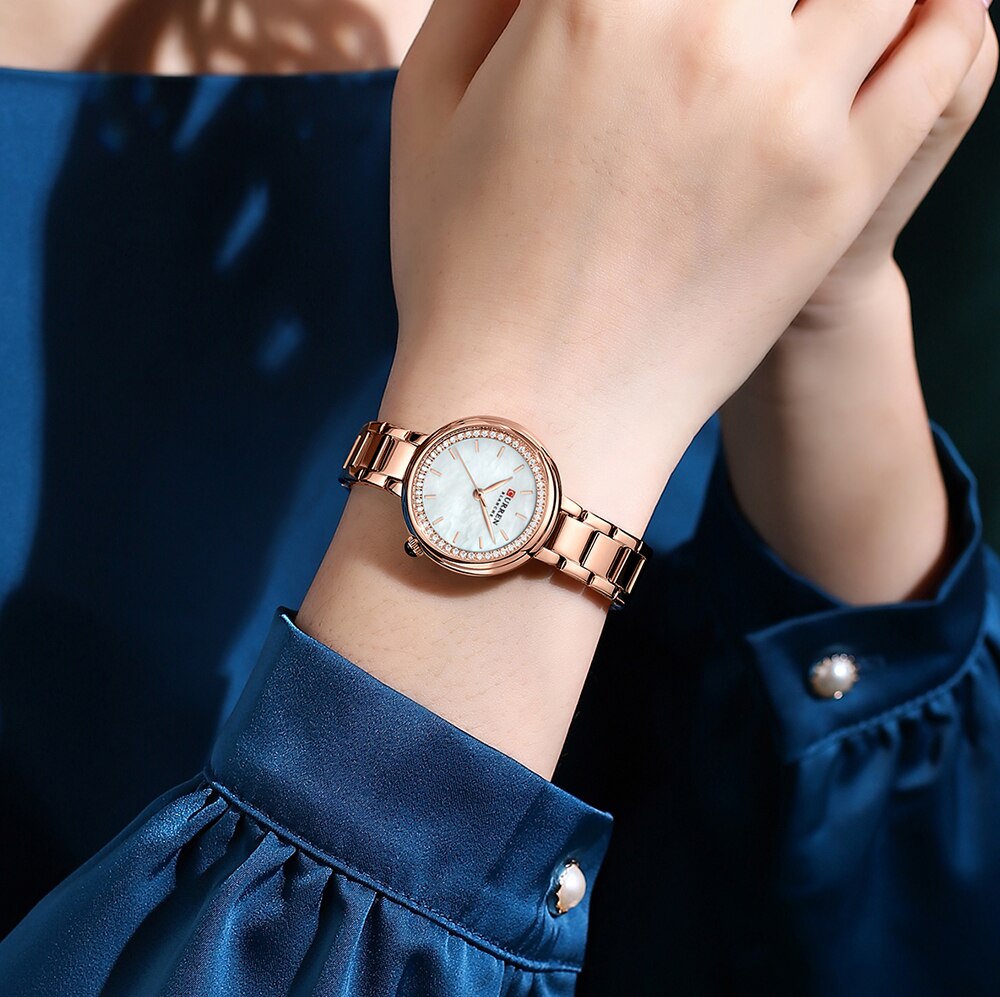 Women Quartz Bracelet clasp Wristwatches