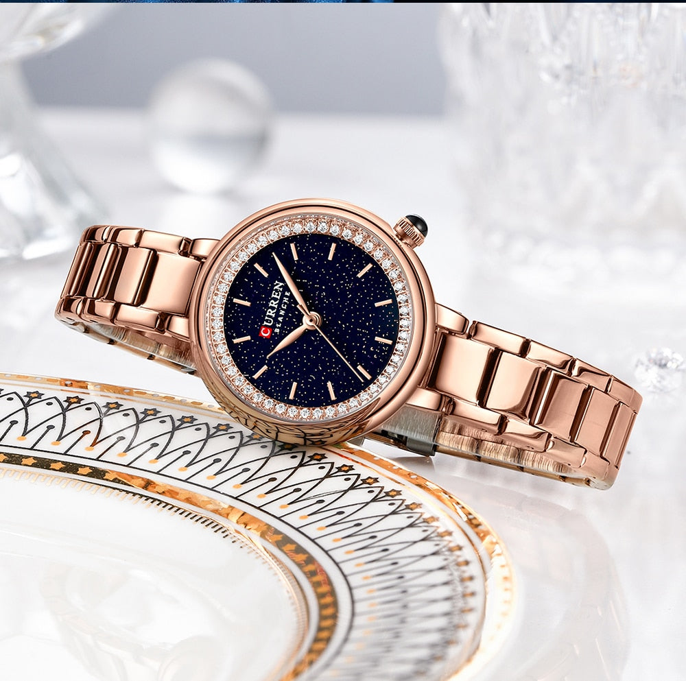 Women Quartz Bracelet clasp Wristwatches