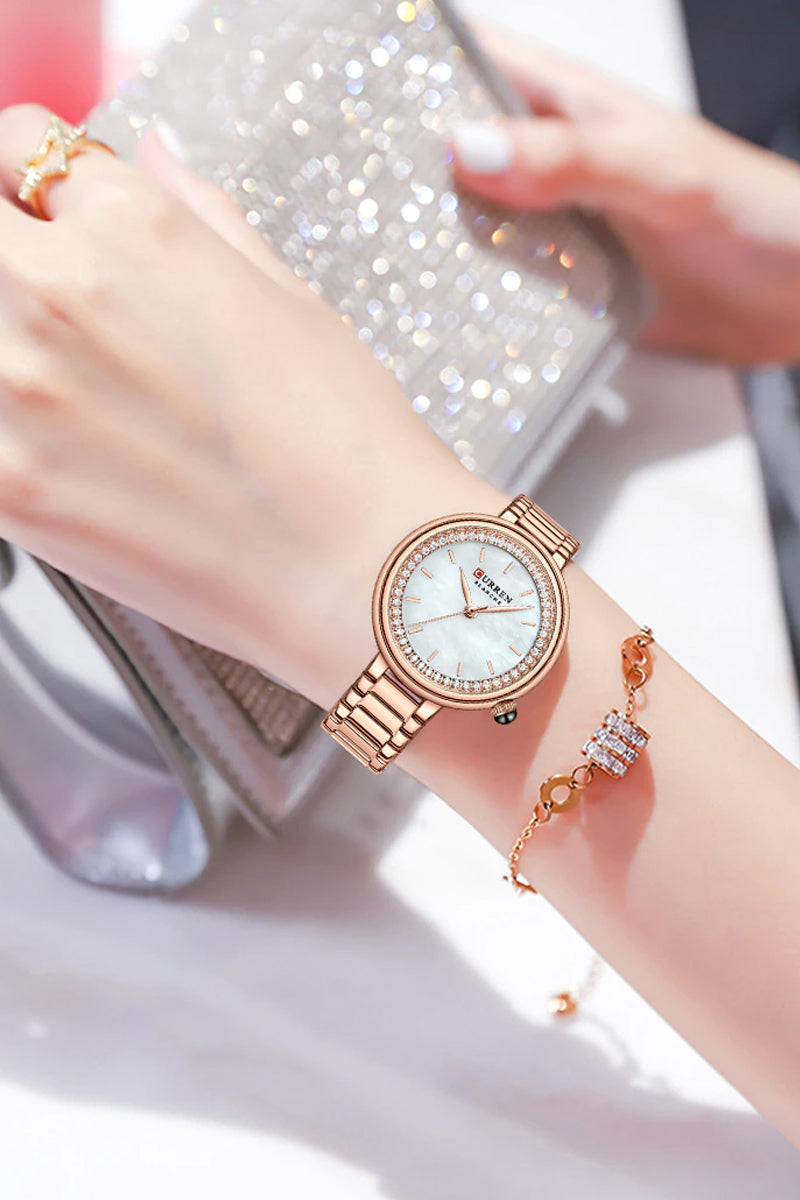 Women Quartz Bracelet clasp Wristwatches