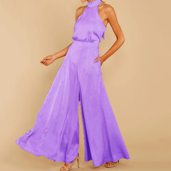 Women's High Waist Wide-Leg Jumpsuit