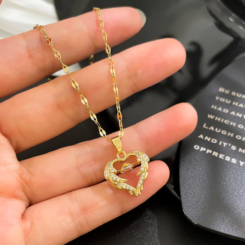 Love Smart Necklace Female Phenix Dance In The Sky Cold Style Luxury Temperament Clavicle Chain