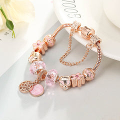 Fashion Love Geometric Rose Gold Bracelet Women's Jewelry