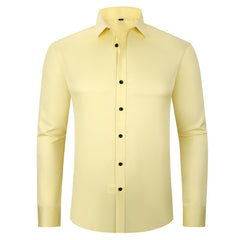 Men's Lapel Button Business Shirt