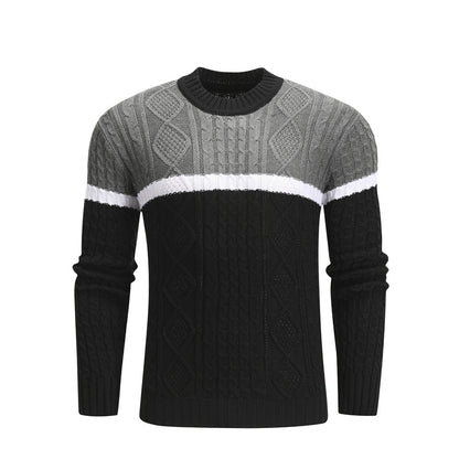 Men Casual Knitted Striped Sweaters