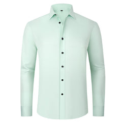 Men's Lapel Button Business Shirt