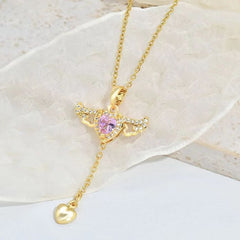 Women's Cupid Angel's Wings Necklace