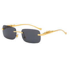 Retro Leopard Head Metal Sunglasses Cross-border Glasses