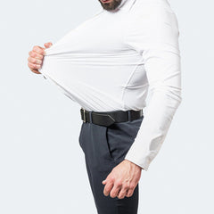 Men's Lapel Button Business Shirt