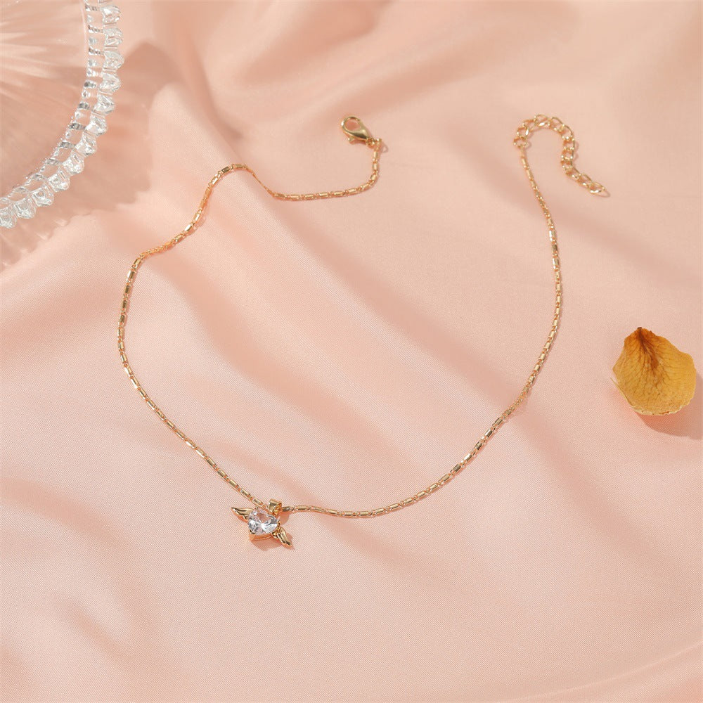 Heart Wings Necklace For Women