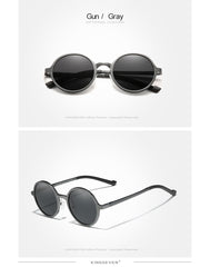 Women Aluminum Round Sunglass