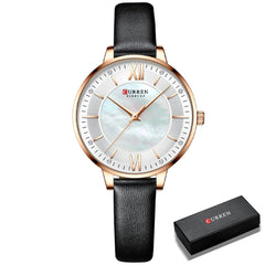 Luxury Quartz Leather Wristwatch