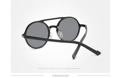 Men Round Aluminium Frame Sunglass