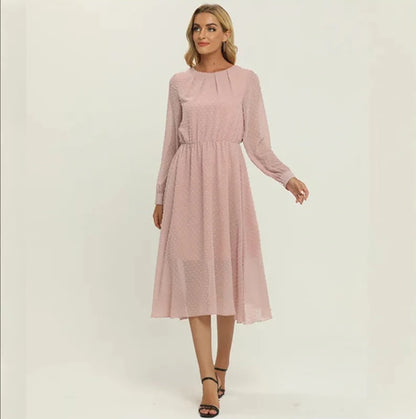 women's casual  pink A-line dresses