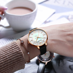 Luxury Quartz Leather Wristwatch