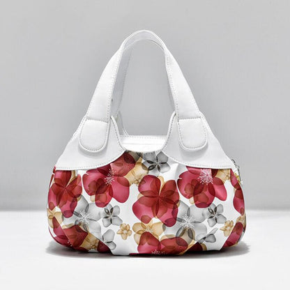 Ladies Flower Design Top-handle Handbag
