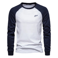 Men's Full Sleeve Patchwork T-Shirt