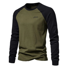 Men's Full Sleeve Patchwork T-Shirt
