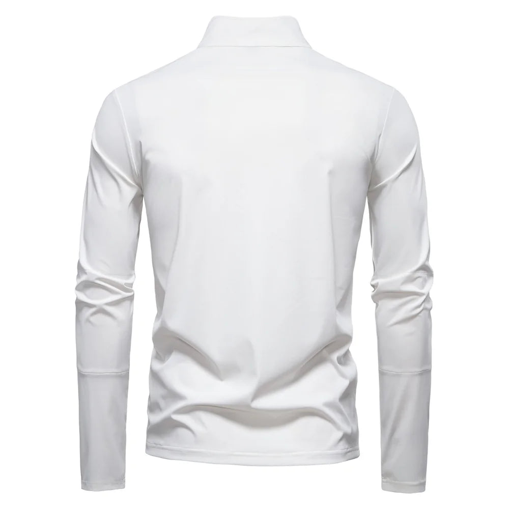 White long-sleeve shirt on a white background