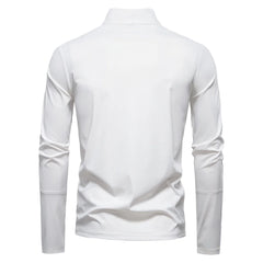 White long-sleeve shirt on a white background