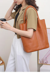 Women 100% Genuine Leather Tote Bag