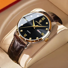 Men's Business Leather Quartz Watch