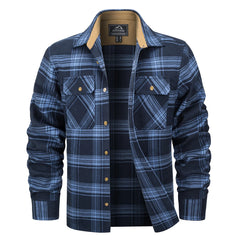 Men's Causal Long Sleeve Flannel Shirt