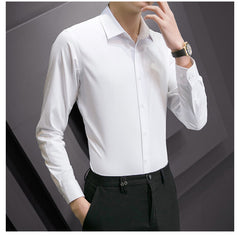 Men Classic Casual Slim Long Sleeve Shirt