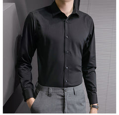 Men Classic Casual Slim Long Sleeve Shirt