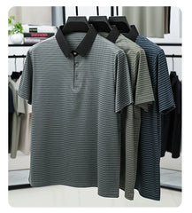 Men's Retro Style Thin Polo T-Shirt