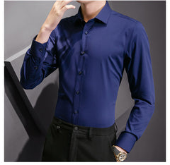 Men Classic Casual Slim Long Sleeve Shirt