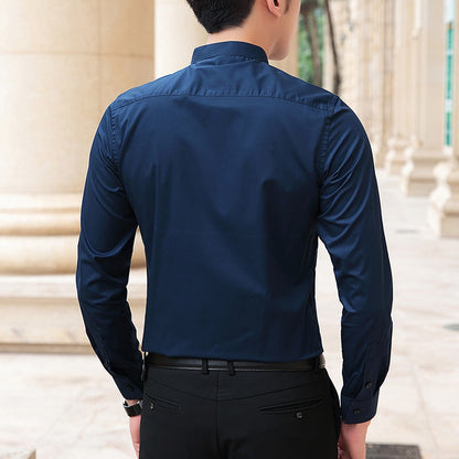Breathable Stand Collar Business shirt