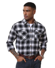 Men's Causal Long Sleeve Flannel Shirt