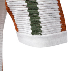 Men's Casual wear Ribbed Knit Polo T-Shirt