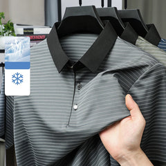 Men's Retro Style Thin Polo T-Shirt