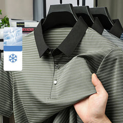 Men's Retro Style Thin Polo T-Shirt
