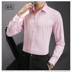 Men Classic Casual Slim Long Sleeve Shirt