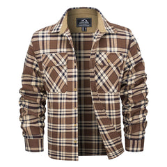 Men's Causal Long Sleeve Flannel Shirt