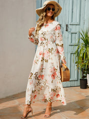 Women's Full Sleeve Bohemian Midi Dress