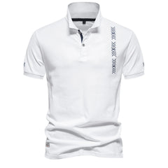 Men Embroidery Cotton Polo Shirt