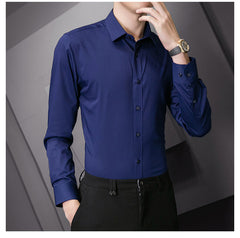 Men Classic Casual Slim Long Sleeve Shirt