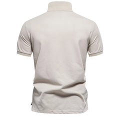 Men's Gradient Print Polo T-Shirt