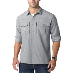 Men’s Safari Quick Dry Outdoor Travel Shirt