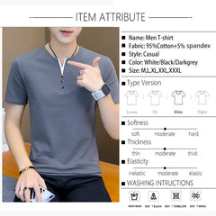 Men Short Sleeve O neck Casual T-shirt