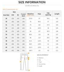 Men's Elastic Waist Summer Thin Jeans