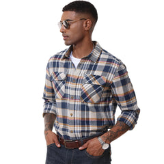 Men's Causal Long Sleeve Flannel Shirt