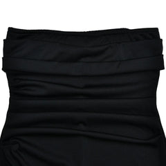 Strapless Backless Maxi Dress with High Split