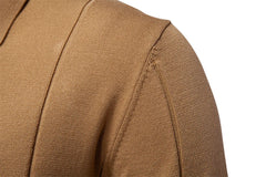 Men's Office Slim Fit Zipper Polo Shirt