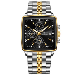 Business Men Stainless Steel Square Watch