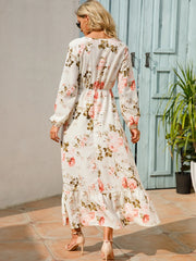 Women's Full Sleeve Bohemian Midi Dress